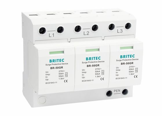 3 Kutuplu Endüstriyel Aşırı Gerilim Koruma Cihazları 3 Faz 150 Voltaj Özelleştirilmiş Logo