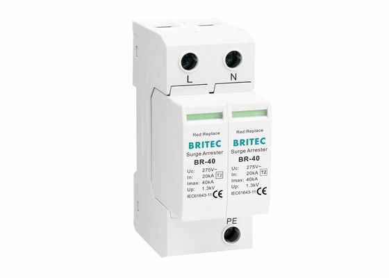 35 mm Din Rail 2P Tip 2 AC Güç Sistemi için Aşınma Koruma Cihazı