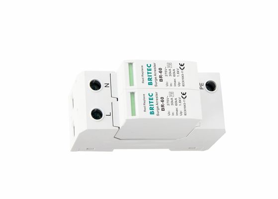 AC Güç Koruması için Bağlanabilir Modül ve UL94-V0 Termoplastik ile 60kA Serbestleme Akımı Aşınma Tutsağı
