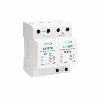 BRITEC BR-25M 3+1 25kA Iimp Takılabilir Modülüyle Tip 1 Aşırı Koruma Aygıtı