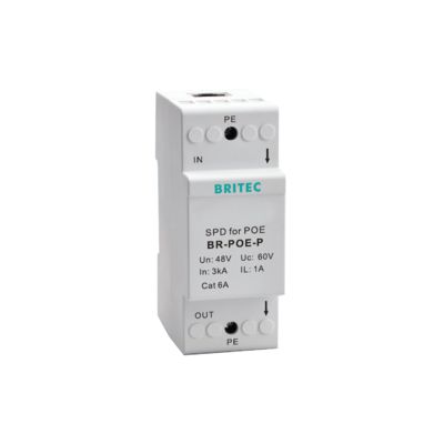 BR-POE-M POE kamerası Sinyal artış engelleyici Ağ artış koruyucusu rj45 artış koruyucusu poe yıldırım rj45 yıldırım koruyucusu Cat6 hat artış koruyucusu / LAN / kompakt / RJ45