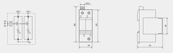 BR-40-24 T2 DC Aşınma Koruma Aygıtı 40kA 24V SPD, Elektrik Aşınmaları için Termoplastik UL94-V0 Kapalı