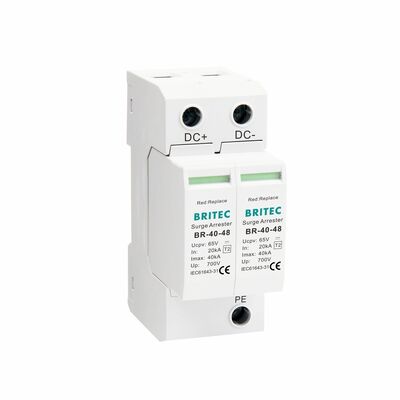 BR-40 24 Kamera dc spd Aşırı Aşırı Koruma Aygıtı Yerleştirme Aşırı Aşırı Koruma Dc Spd Tip 2 güvenlik gözetimi DC Güç Aşırı Koruyucu