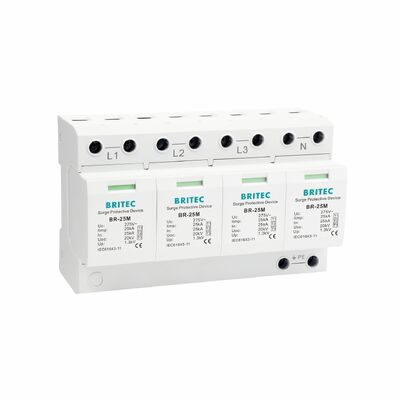 BR-25M 3+1 150V 275V 320V 440V Aşırı Gerilim Koruma Cihazı Aşırı Gerilim Tipi 1 aşırı gerilim koruması SPD Tedarikçi üç fazlı güç aşırı gerilim koruyucu Überspannungsableiter