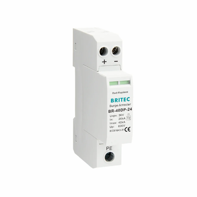 BR-40DP 24 DC Aşırı Gerilim Koruma Cihazı, 40KA Aşırı Gerilim İşleme, IP20 Koruma ve 600V Voltaj Değerli