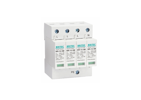 12.5kA Tip 1 + 2 320V 4P Evsal Aşırı Koruyucu Yıldırım Koruması