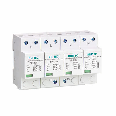 BR-25M 2P Yıldırım T1+T2 Parafudr B+C SPD 25kA yıldırım koruyucu spd