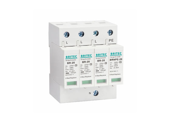 275V AC Aşırı Gerilim Koruyucu 20kA Elektrik Yıldırımdan Koruyucu Cihaz