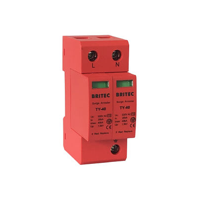 40kA Tek Fazlı Elektrikli Anti Surge Koruma Aygıtı Ac SPD yıldırım durdurucusu gök gürültüsü koruyucu
