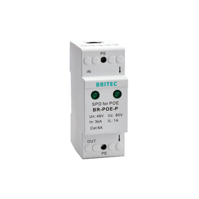 BR-POE-M RJ45 POE Ethernet Data Surge Protection Aygıtları poe yıldırım koruyucu ağ POE güç rj45 surge koruyucu NET 6 POE surge koruyucular