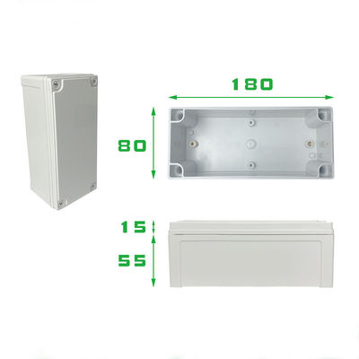 TY-8013070 Elektrik Bağlantı Kutusu ABS Muhafaza Ip67 Dış Mekan 80*130*70mm