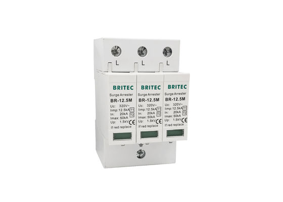 Elektrik IEC61643-1 320V 12.5kA Spd Aşırı Gerilim Koruma Cihazı