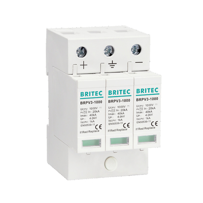 BRPV3-1000 1000V 3P Güneş PV spd DC Aşınma Koruma Aygıtı Aşınma Baskıcısı Pv dc yıldırım koruması DC PV Güneş Enerjisi 1000V Aşınma Koruyucu