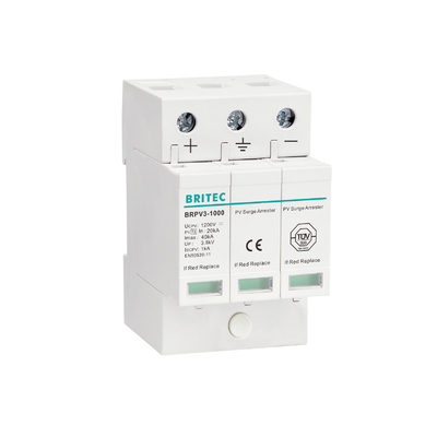 BRPV3-1000 40KA DC SPD Aşınma Koruma Aygıtı Güneş Fotovoltaik Yıldırımlar Aşınma Koruyucu T1 t2 dc