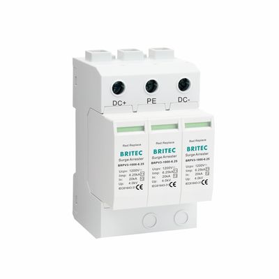 Termoplastik UL94-V0 PV Fırtına Engelli 1+2 Tipi Yıldırım Koruma Aygıtı